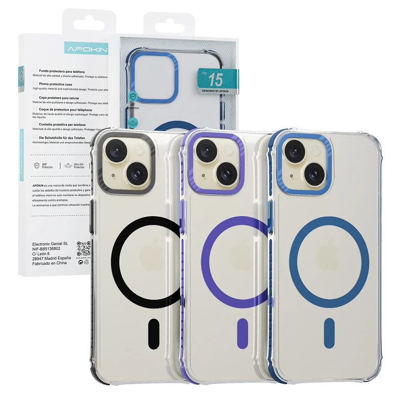 Funda Magsafe Rock Apokin iPhone 15 3-Color