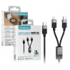 Cable 2en1 Tipo-C a Lightning 60W 3A 1.2 Metros 72483