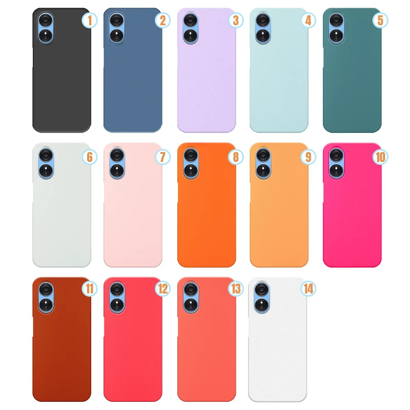 Funda Silicona Liquida Efecto Piel Oppo A58 disponible en 14 Colores