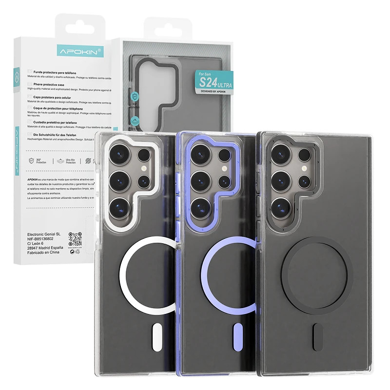 Funda Apokin Reforzada Con Magsafe Samsung Galaxy S25 Ultra 3 Colores