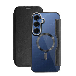 Funda Mocome de Tapa Cromado con Magsafe para Samsung S25 - 6 Colores