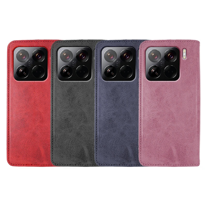 Funda Tapa con Tarjetero Xiaomi Mi 15 Pro Polipiel - 4 Colores
