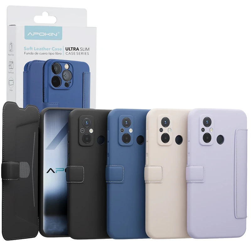 Funda de Tapa Silicona Suave para Xiaomi Redmi 12C 4-Colores