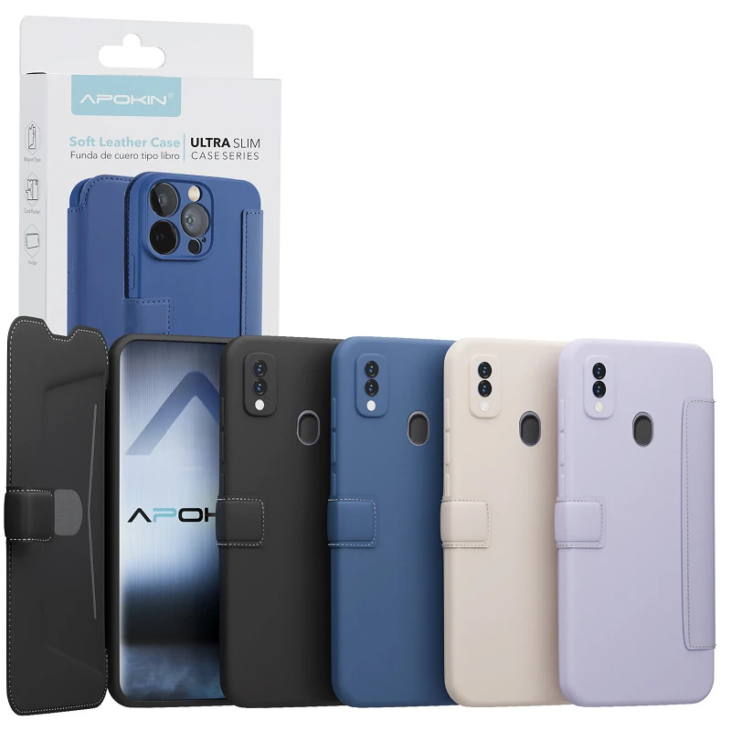 Funda de Tapa Silicona Suave para ZTE A51 4-Colores