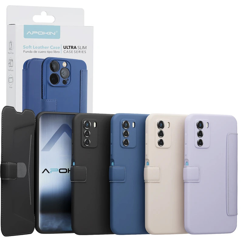 Funda de Tapa Silicona Suave para ZTE A72 4-Colores
