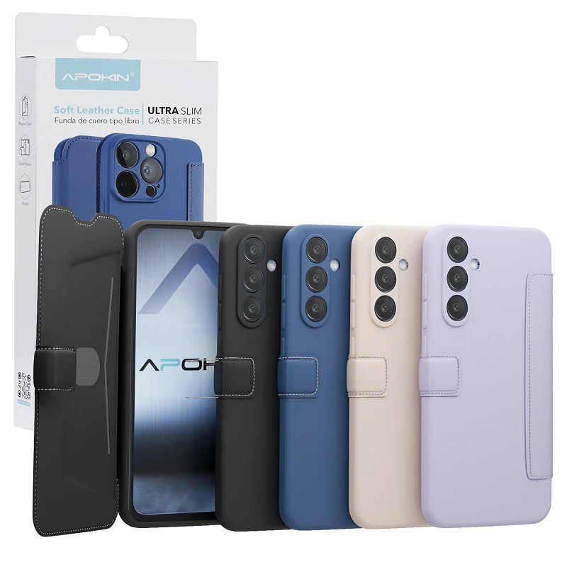 Funda de Tapa Silicona Suave para ZTE A52 4-Colores