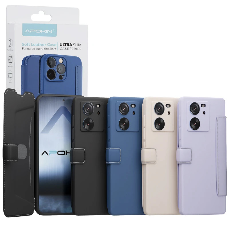 Funda de Tapa Silicona Suave para Xiaomi Mi 13T 4-Colores
