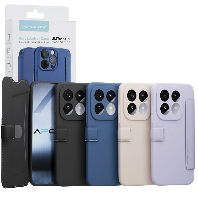 Funda de Tapa Silicona Suave para Xiaomi Mi 14 4-Colores