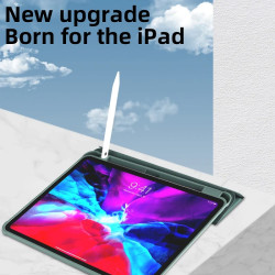Funda Smart Cover 360 para Samsung Tab A8 con Soporte para Lápiz Negro