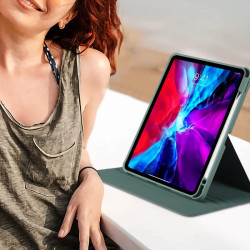 Funda Smart Cover 360 para Samsung Tab A8 con Soporte para Lápiz Negro
