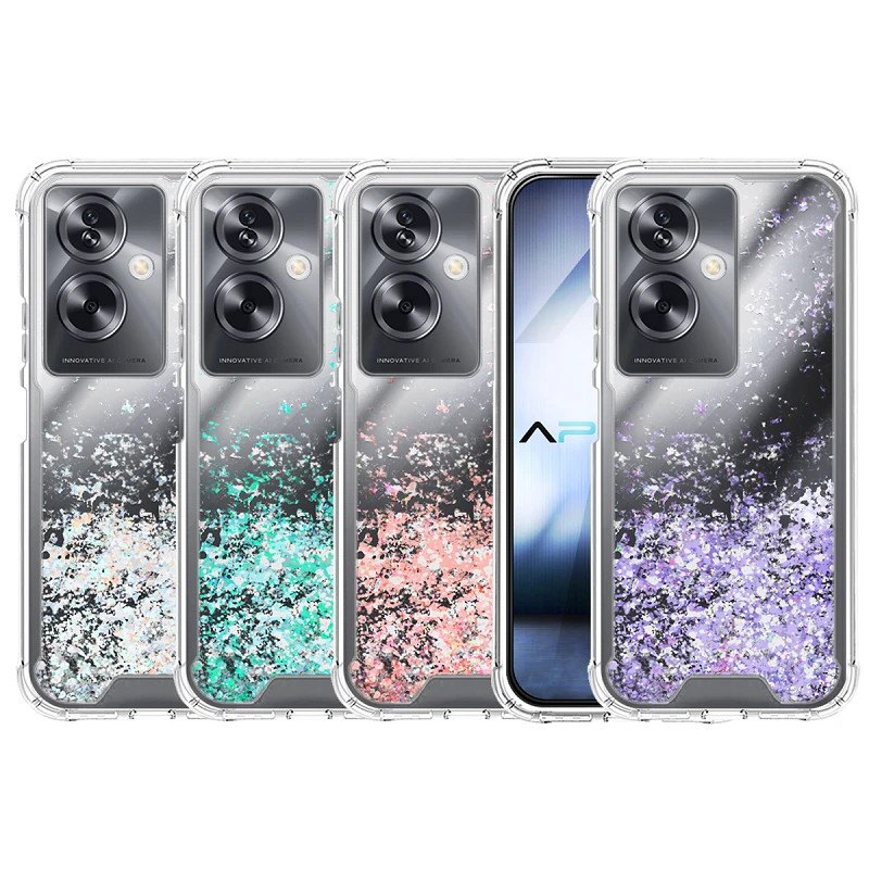 AIR* Funda Gel transparente purpurina Oppo A79 5G 4 -Colores