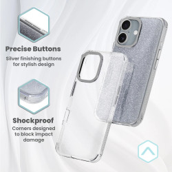 Funda Purpurina Transparente iPhone 14 Pro