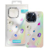 Funda Iridiscente con Piedras para iPhone 15 Pro Max
