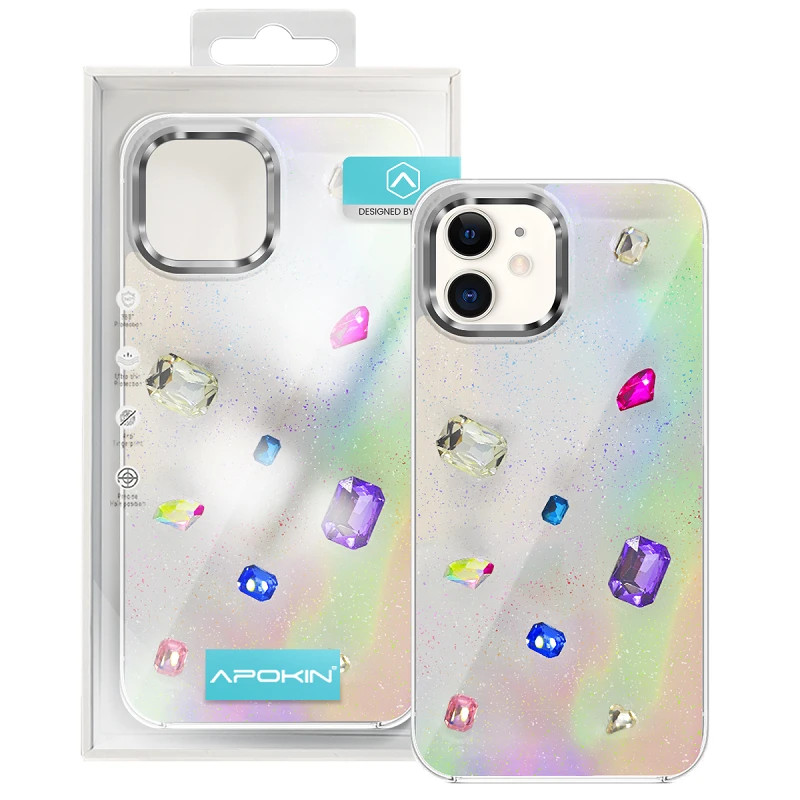 Funda Iridiscente con Piedras para iPhone 11