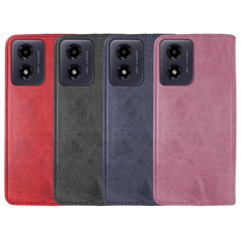 Funda Tapa con Tarjetero Moto G24/G04 Polipiel - 4 Colores