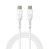 Wiwu Cable Tipo-C a Tipo-C 60w C034 Blanco