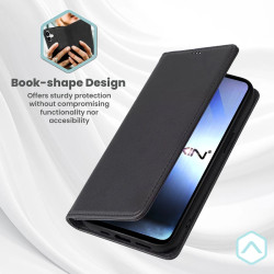 Funda Tapa con Tarjetero Moto G55 Polipiel - 4 Colores