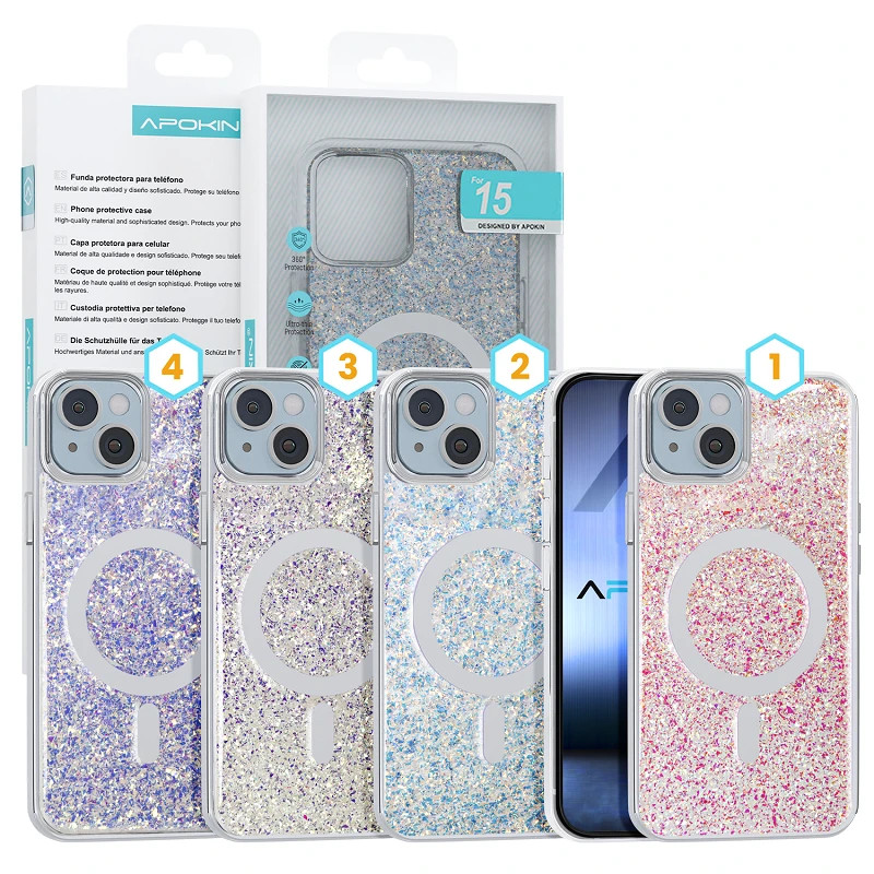 Funda Purpurina con Magsafe Samsung S24 Ultra 4Colores