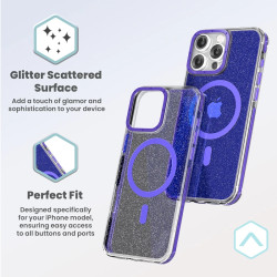 Funda Purpurina con Magsafe Apokin Samsung S25 3 Colores