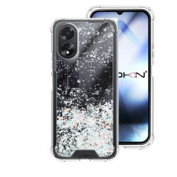 Funda Gel transparente purpurina Oppo A18/A38 4 -Colores