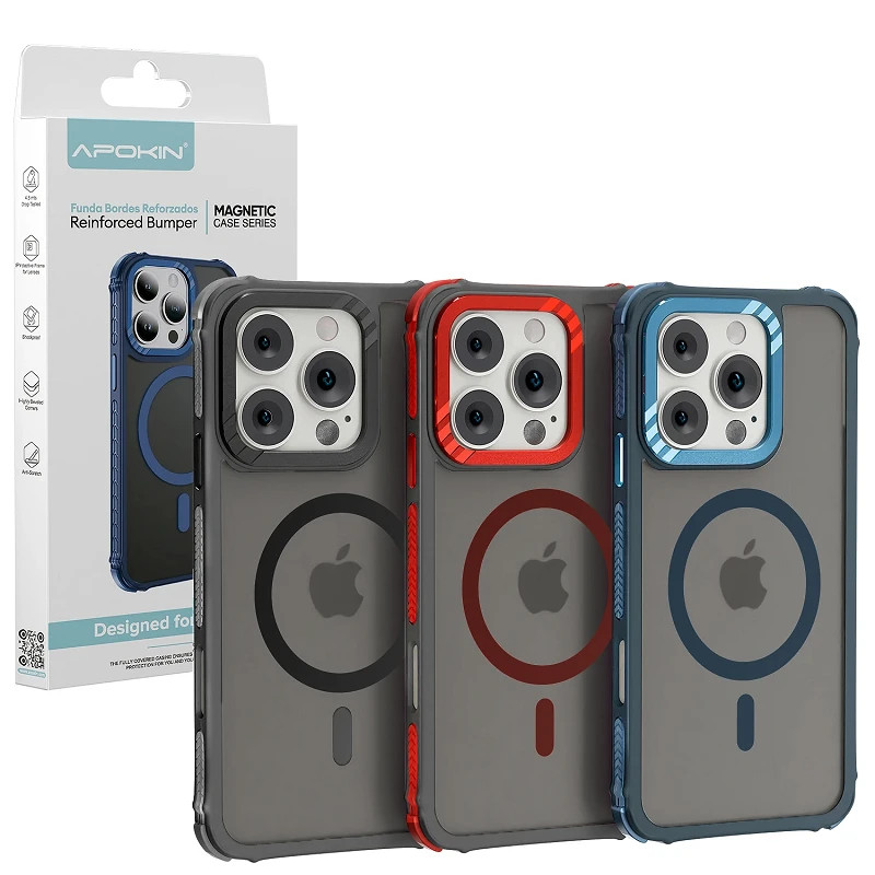 Funda Smoked Magsafe Rock Apokin iPhone 15 Plus/ 14 Plus 3-Color