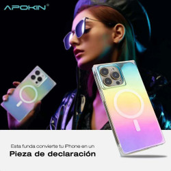 Funda Iridiscente Metalizada Magsafe iPhone 15 Pro