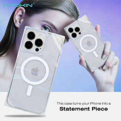 Funda Transparente Espejo Magsafe iPhone 16 Pro Max