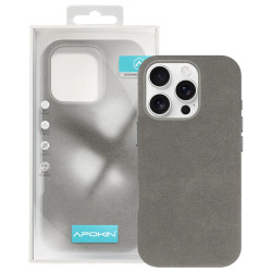 Funda Piel Alcántara para iPhone 16 Plus 3 Colores