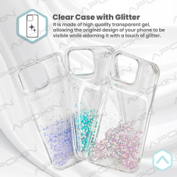 Funda Gel transparente purpurina Oppo Reno 13 5g 4 -Colores