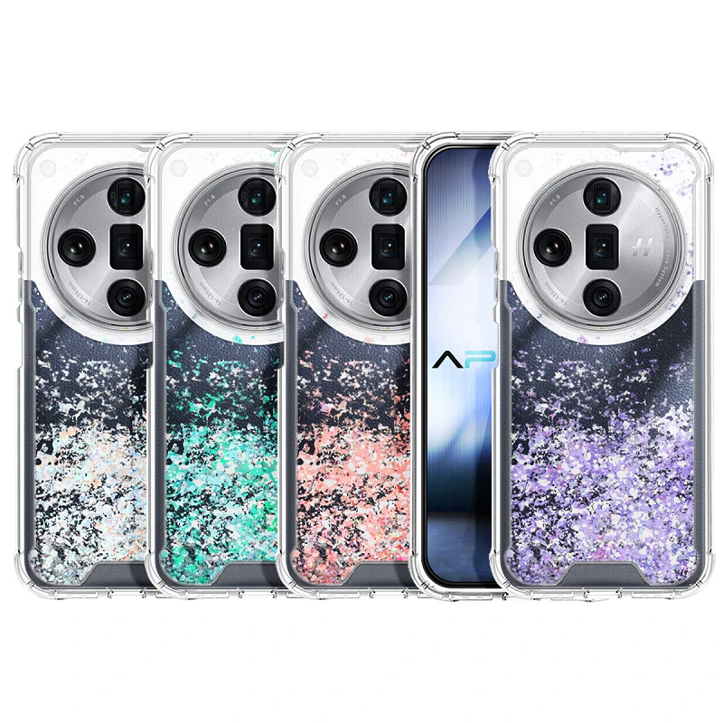 Funda Gel transparente purpurina Oppo Reno 13 Pro 5g 4 -Colores
