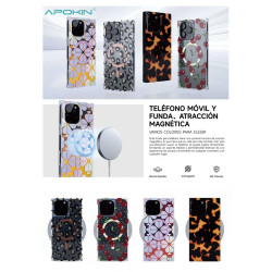 Funda Metalizada Magsafe con Dibujos iPhone 15 Pro