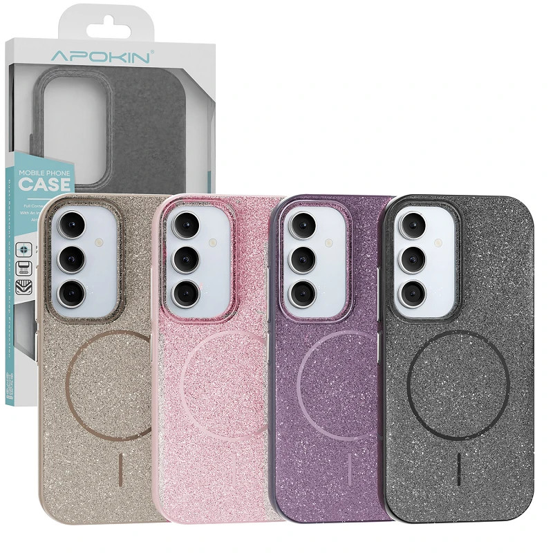 Funda Purpurina Brillo Magsafe de Colores Samsung S24 FE