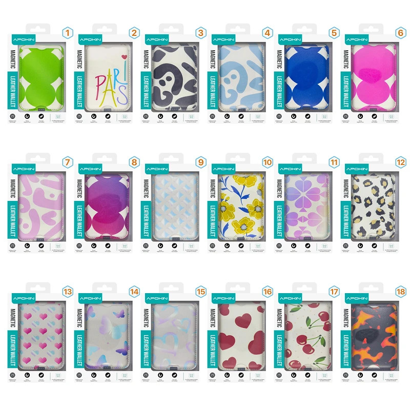 Tarjetero Apokin Compatible Magsafe 18 Dibujos 92207