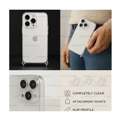 Funda 2en1 ClearStrap Transparente para iPhone 16