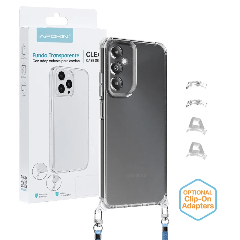 Funda 2en1 ClearStrap Transparente para Samsung A05S