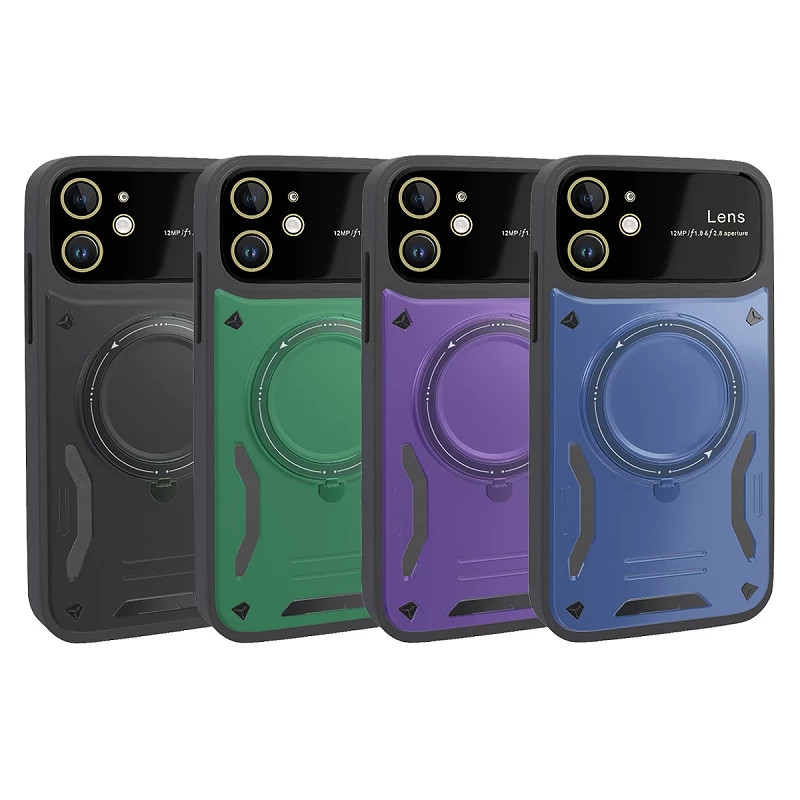 Funda Antigolpes Con Soporte iPhone 12 en 4-Colores