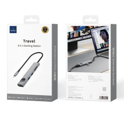 Adaptador Wiwu Traveling Tipo C Multifuncion HB001