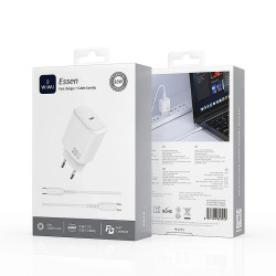 WIWU Wi-G007 Cable Tipo-C Cargador Rápido de 20W con USB-C