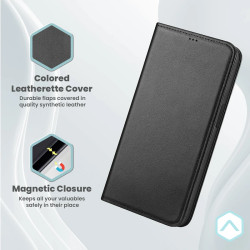 Funda Tapa con Tarjetero Oppo Reno 13F Polipiel - 4 Colores