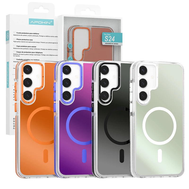 Funda Camaleon Apokin Samsung S25 Edge Magsafe 4 Colores