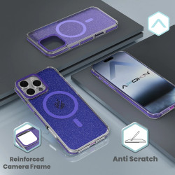 Funda Purpurina con Magsafe Apokin iPhone 16e 3 Colores