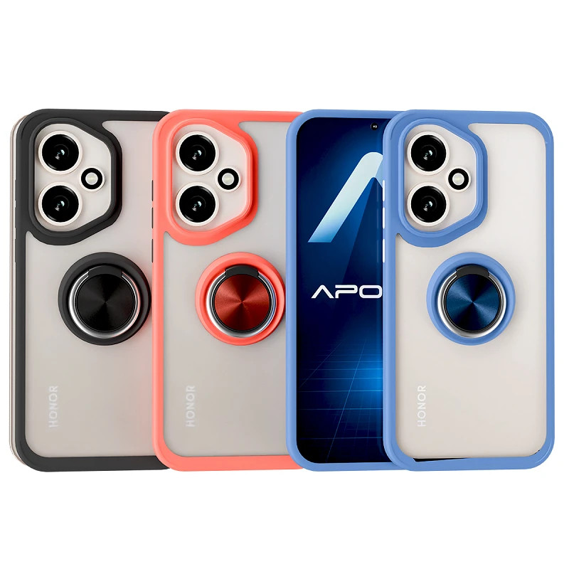 Funda Gel Honor 200 Pro Iman con soporte Smoked