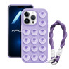 Funda Silicona Ventosa con Cordon para iPhone 14 Pro 6-Colores