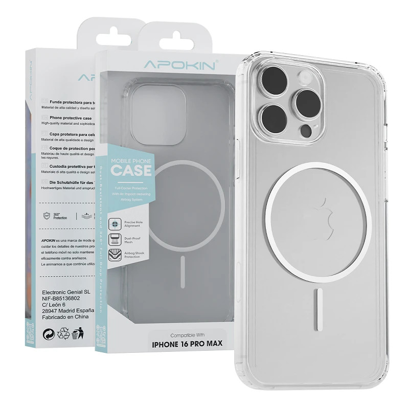 Funda Apokin Transparente MagSafe Basic para iPhone 15