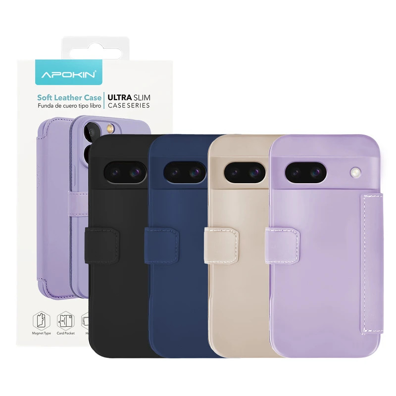 Funda de Tapa Silicona Suave para Google Pixel 8 4-Colores