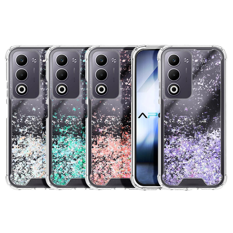 Funda Gel transparente purpurina Oppo A5 5G 4 -Colores