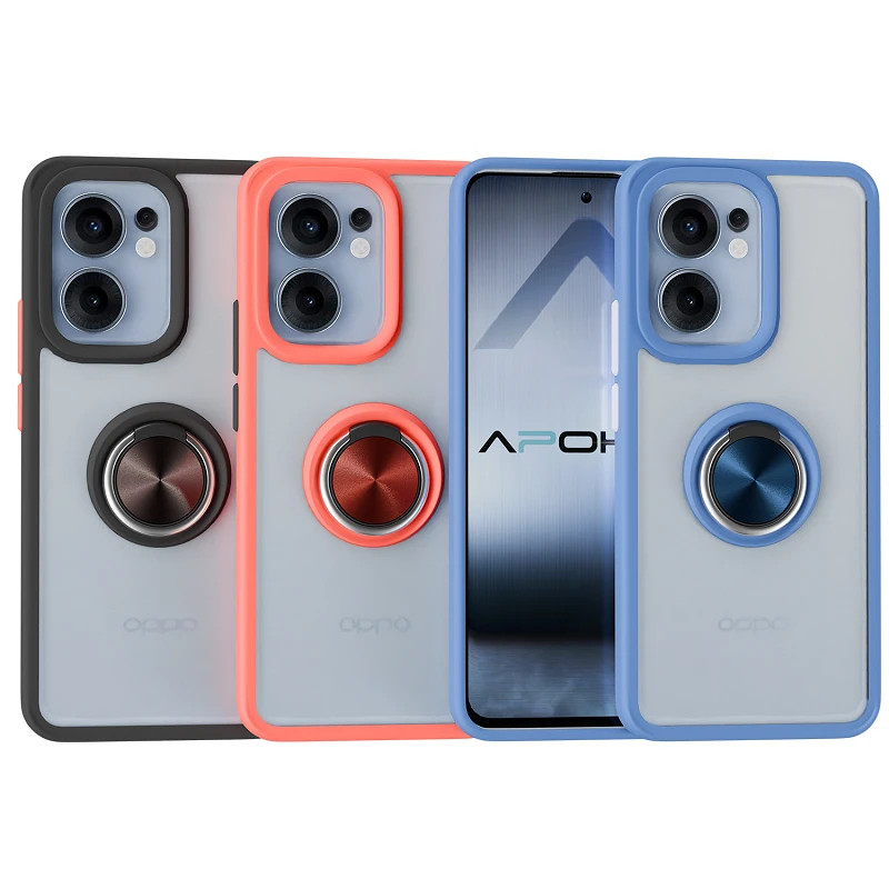 Funda Gel Oppo Reno 14 Pro Iman con soporte Smoked