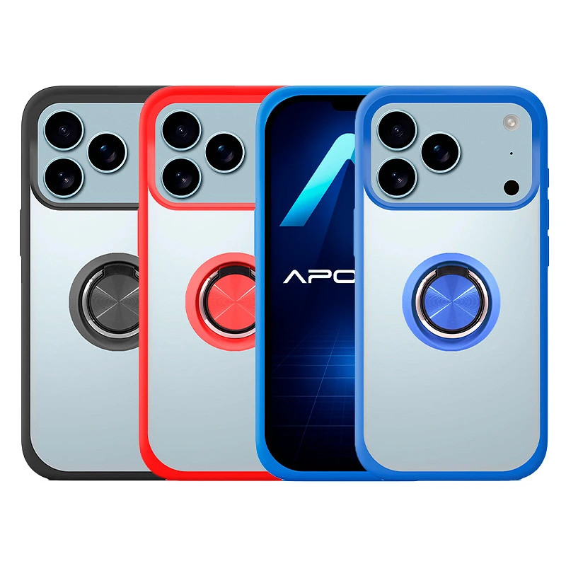 Funda Gel iPhone 17 Pro Max Iman con soporte Smoked