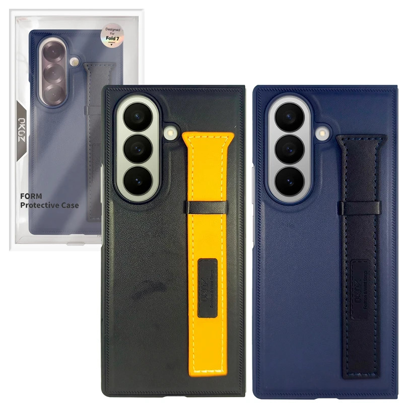 Funda Piel con Correa Plegable para Samsung Z Fold 7 2-Color