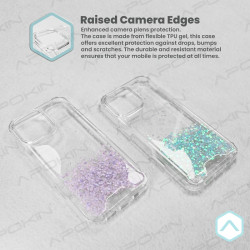 Funda Gel transparente purpurina iPhone 17 Air 4 -Colores